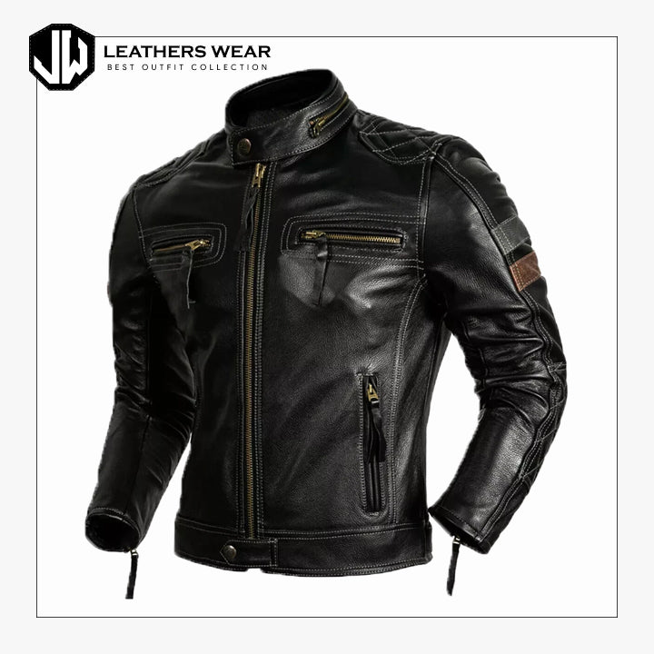 Vintage Leather Jacket Mens