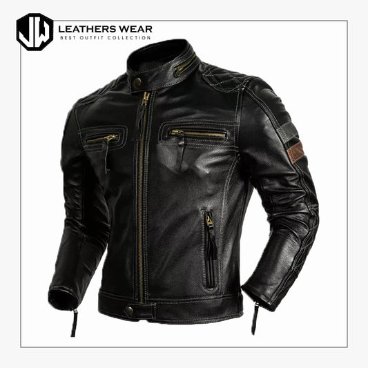 Vintage Leather Jacket Mens