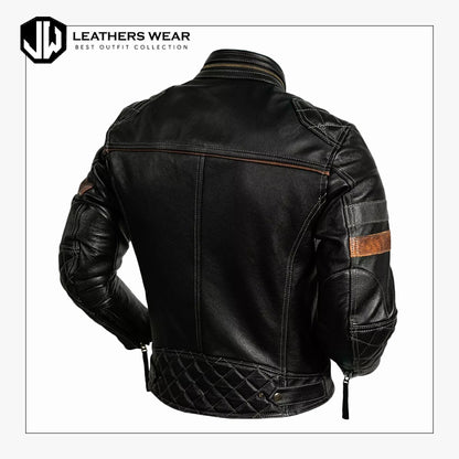 Vintage Leather Jacket Mens