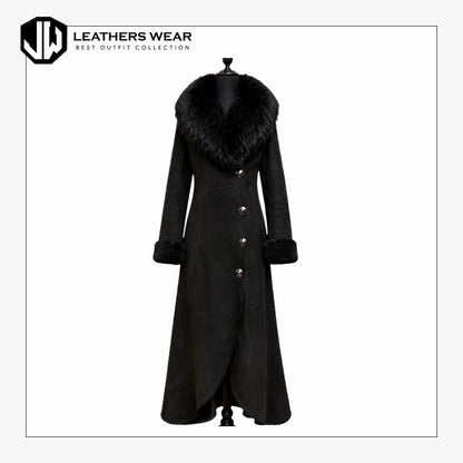Vintage Sheepskin Coat Womens