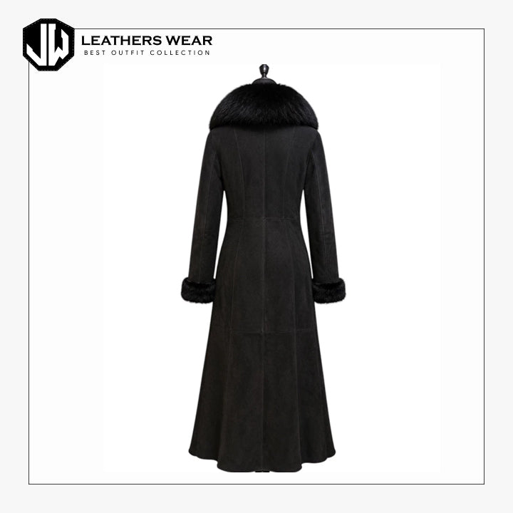 Vintage Sheepskin Coat Womens