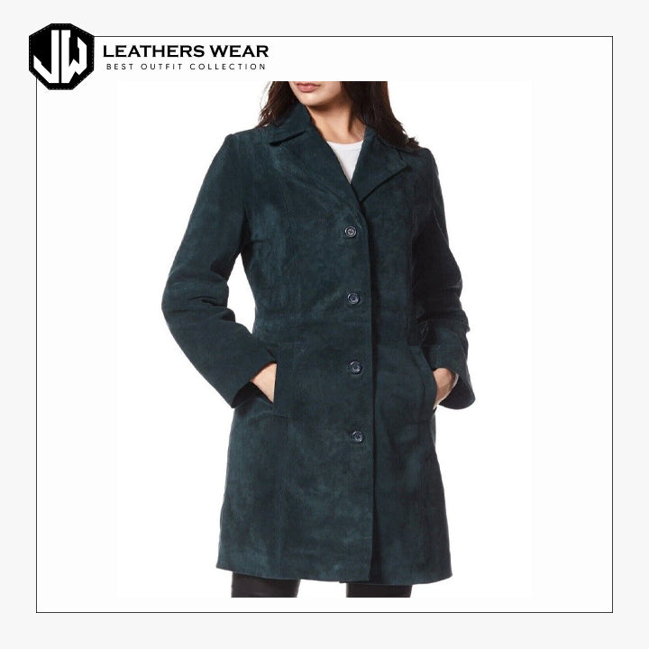 Winter Trench Coat Womens