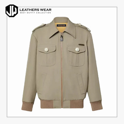 Women Button Aviator Jacket