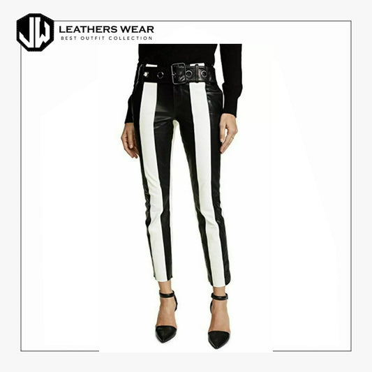 Women Lambskin 100% Leather Pants