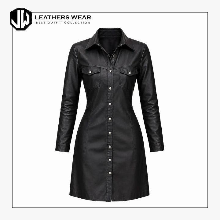 Women's Genuine Leather Shirt