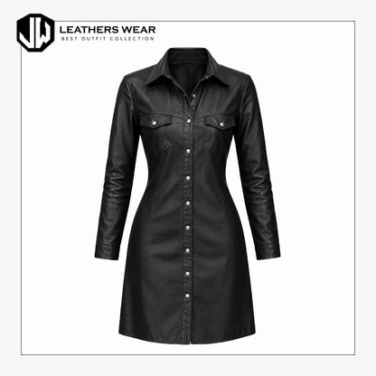 Women's Genuine Leather Shirt