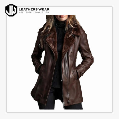 Women's Sheepskin Shearling Coat