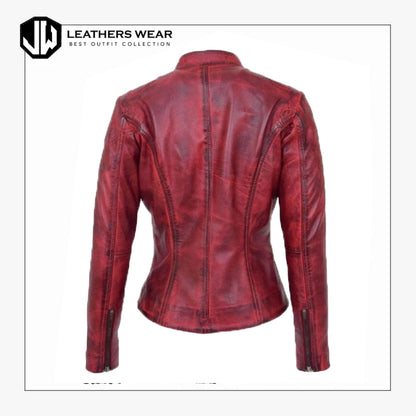 Women's Vintage Motorcycle Jacket
