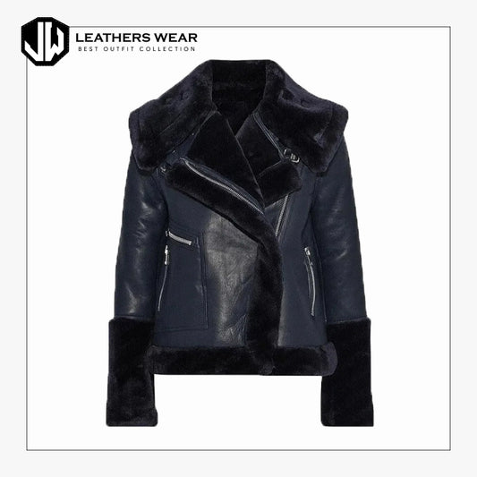 Womens Aviator Jacket Black