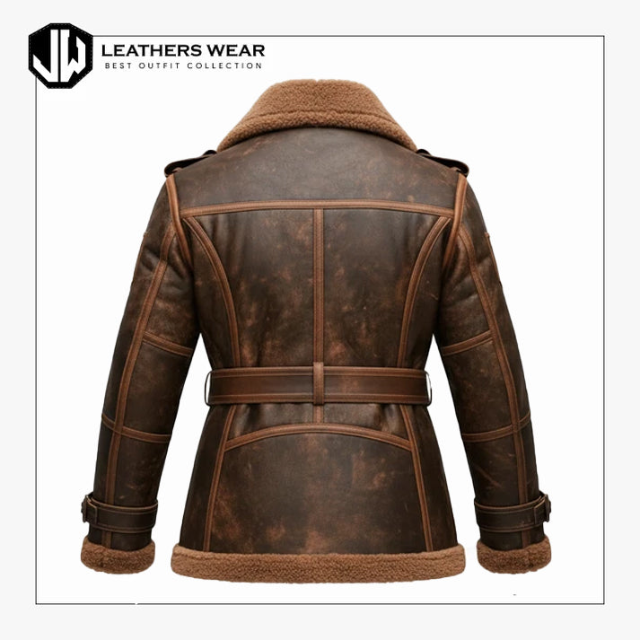 Womens Aviator Jacket Shearling