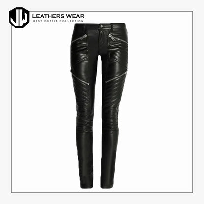 Womens Black Sheep Leather Pants