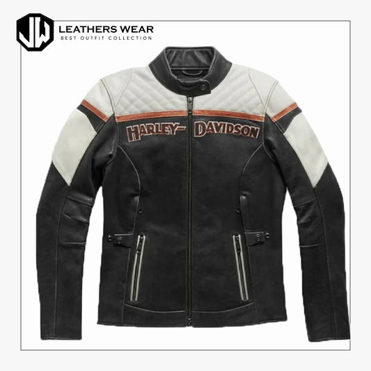 WomensHDTripleVentLeatherJacket