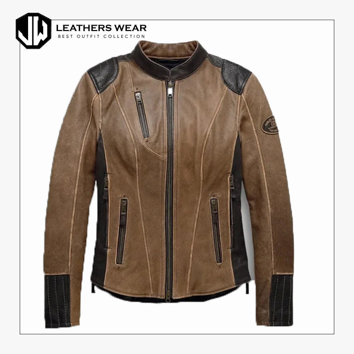 WomensHDTripleVentSystemGallunLeatherJacket