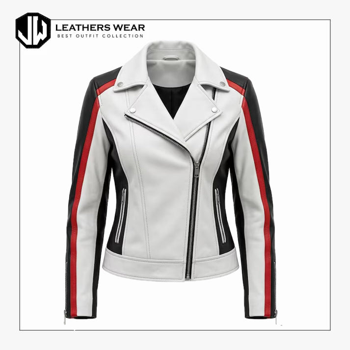 Womens Lambskin Moto Jacket