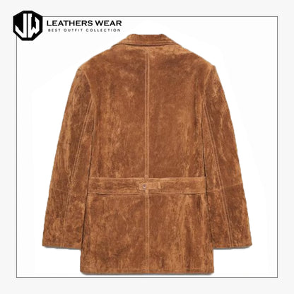 Womens Leather Blazer Jacket