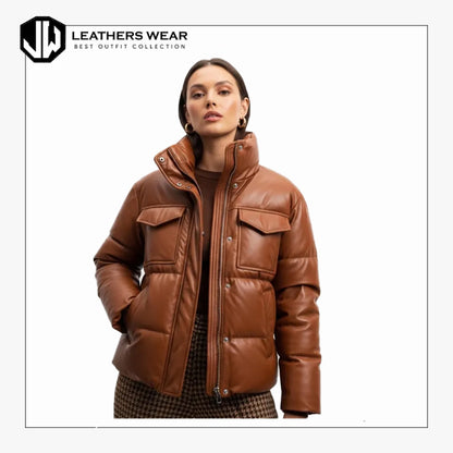 Womens Oversized Quilted Padded Jacket 