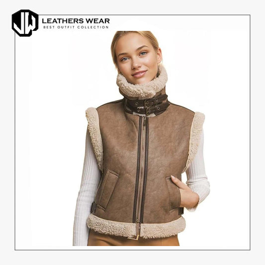 Womens Sleeveless Winter Waistcoat