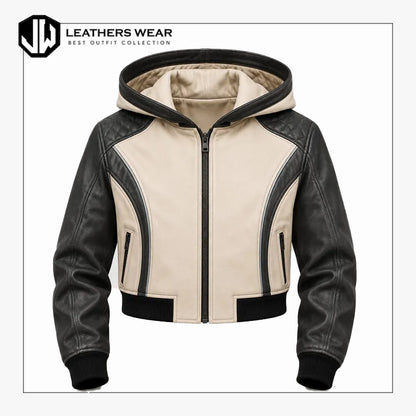 Womens Two Tone Bomber Style