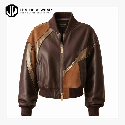 Womens Vintage Color Bomber Jacket