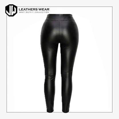 Black Vegan Leather Pants