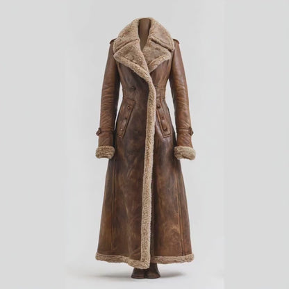 Faux Shearling Coat Womens